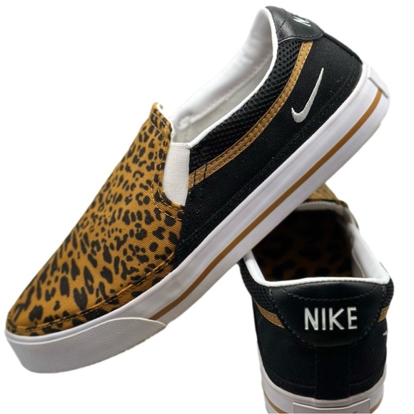 Nike Shoes - Nike Women’s Court Legacy SLP Shoe Black White Wheat